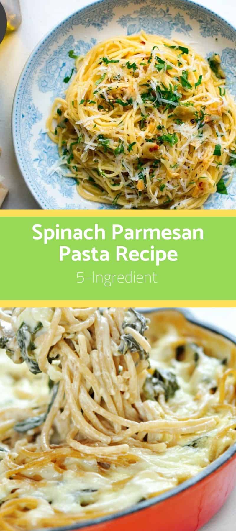 5-Ingredient Spinach Parmesan Pasta Recipe 3
