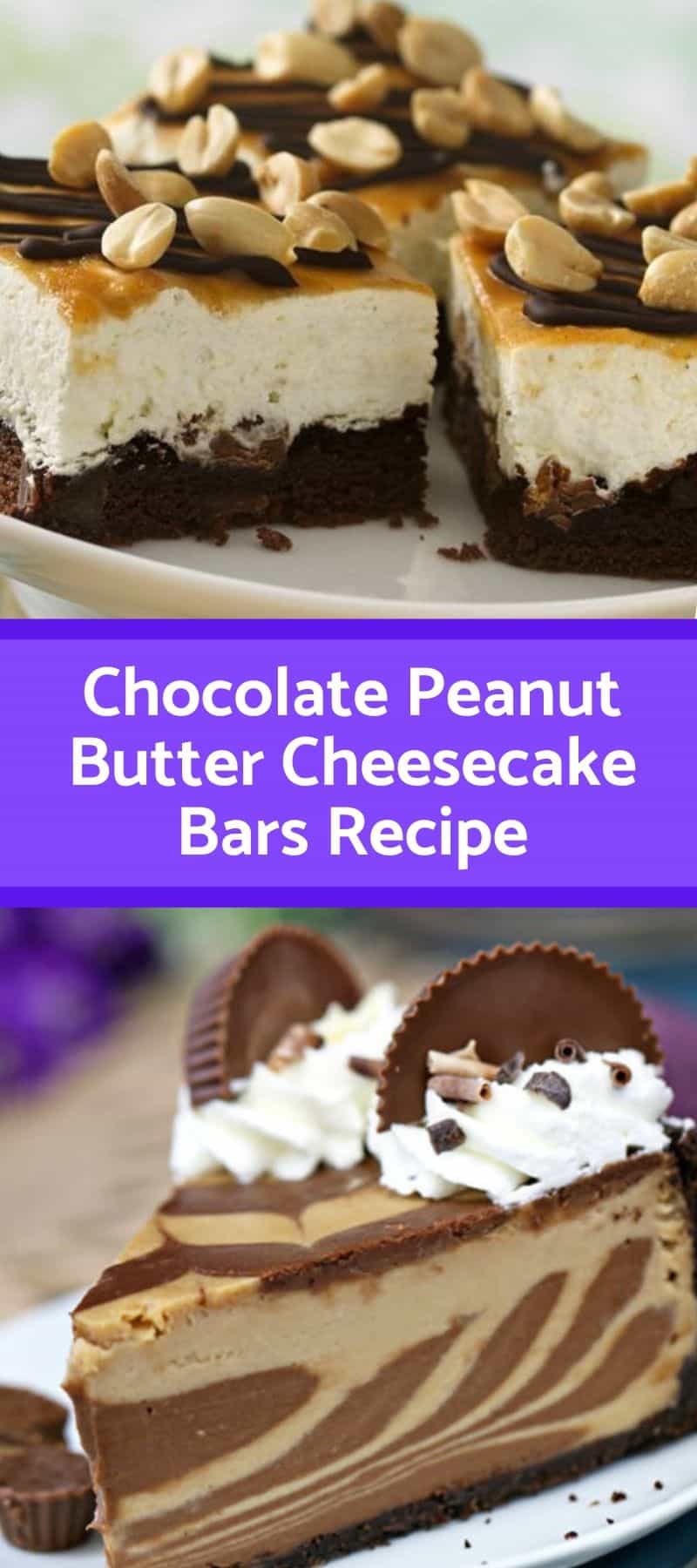 Chocolate Peanut Butter Cheesecake Bars Recipe 3