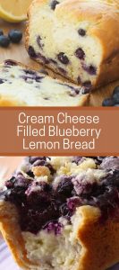 Cream Cheese Filled Blueberry Lemon Bread 3