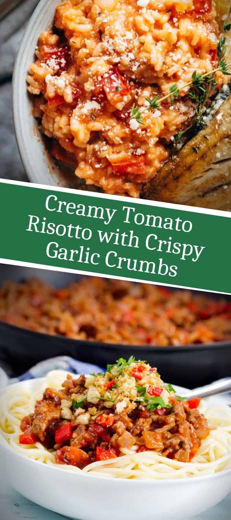 Creamy Tomato Risotto with Crispy Garlic Crumbs 3
