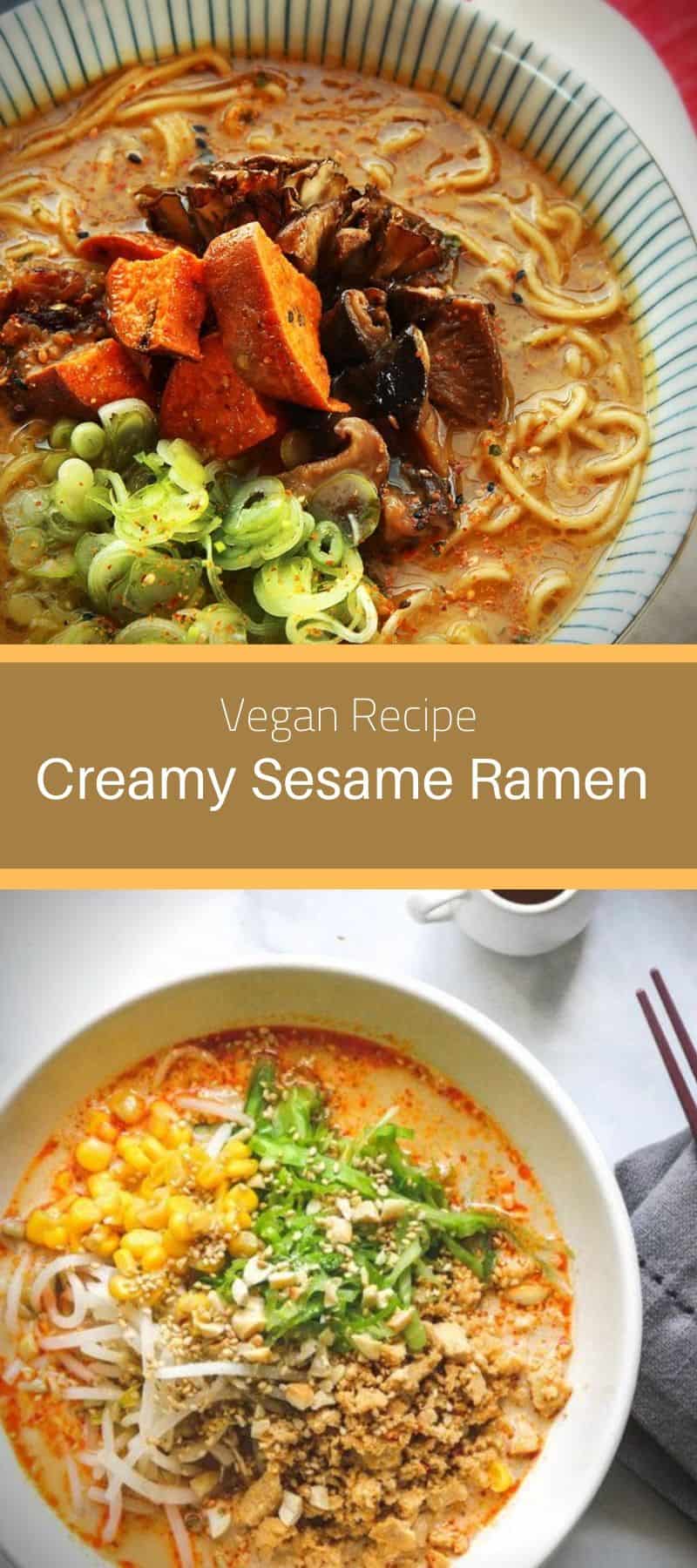 Creamy Vegan Sesame Ramen Recipe 3