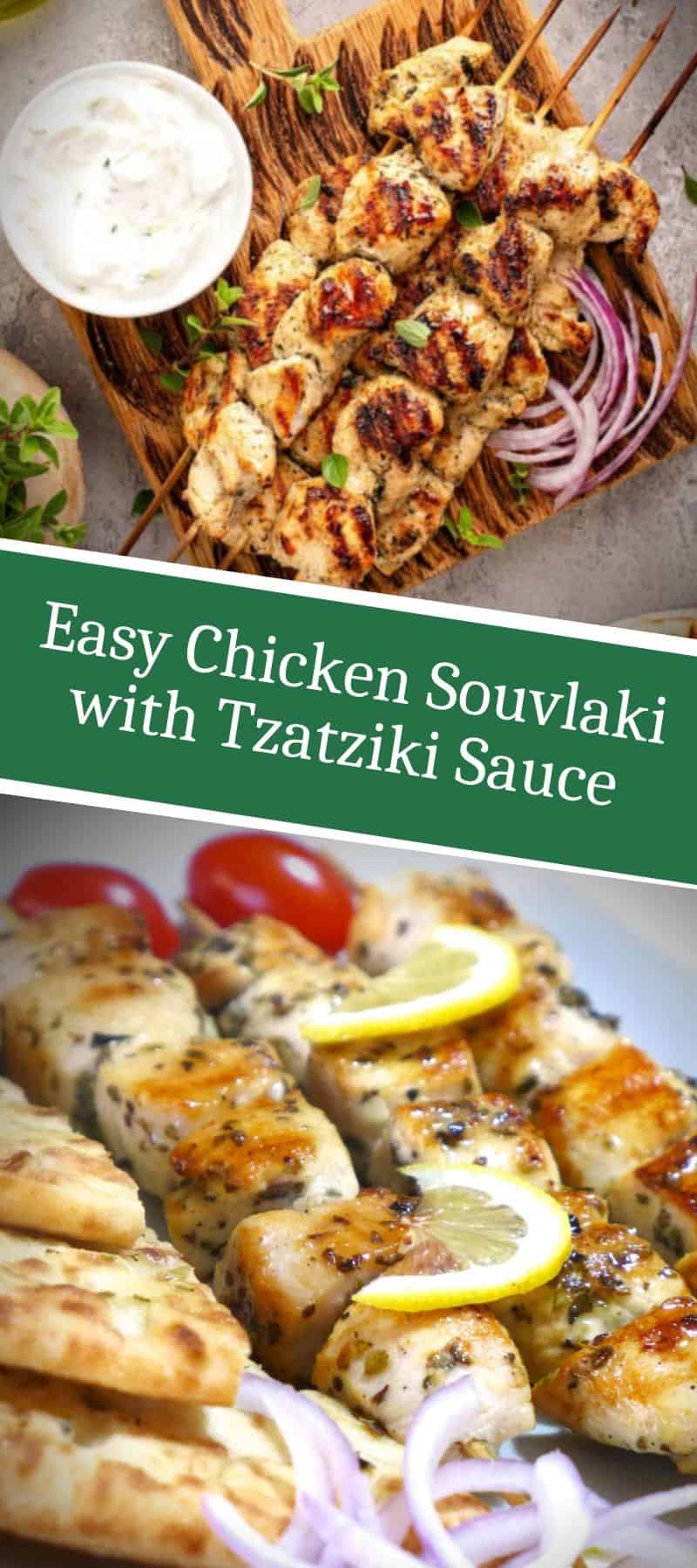 Easy Chicken Souvlaki with Tzatziki Sauce 3