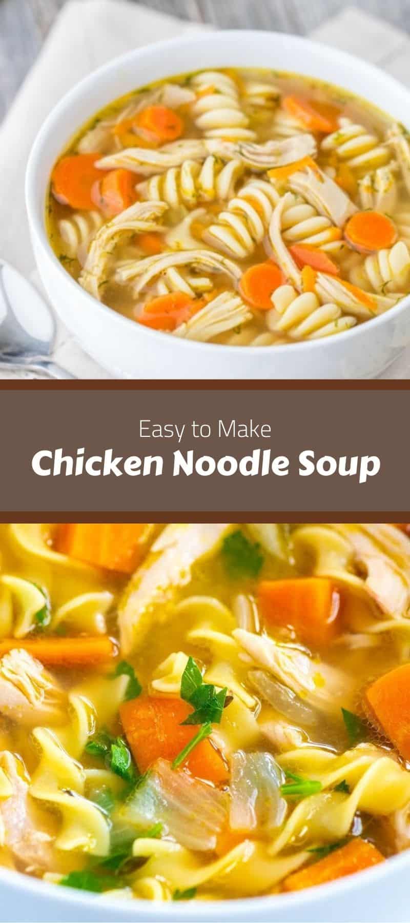 Easy Homemade Chicken Noodle Soup Recipe 2