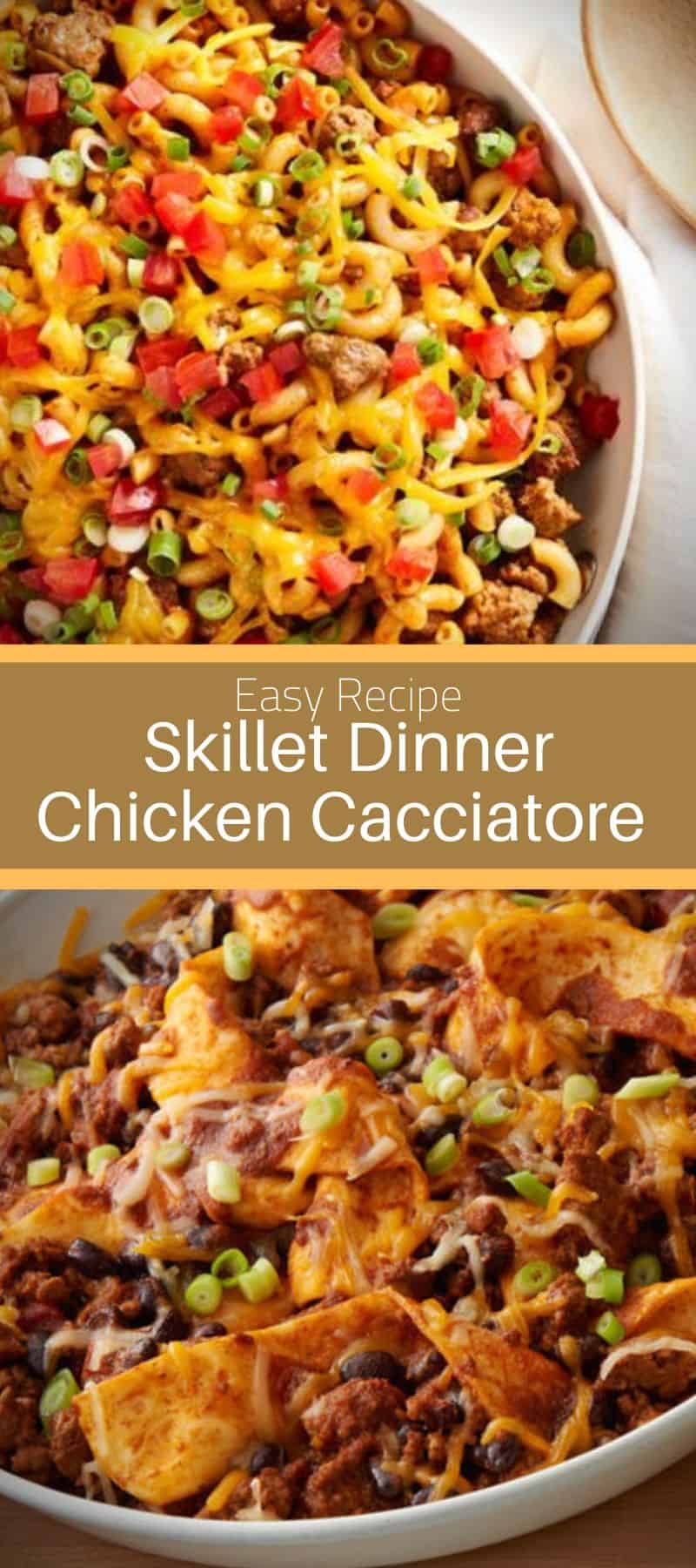 Easy Skillet Dinner Chicken Cacciatore Recipe 3