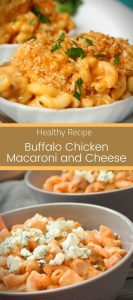 Healthy Buffalo Chicken Macaroni and Cheese 3
