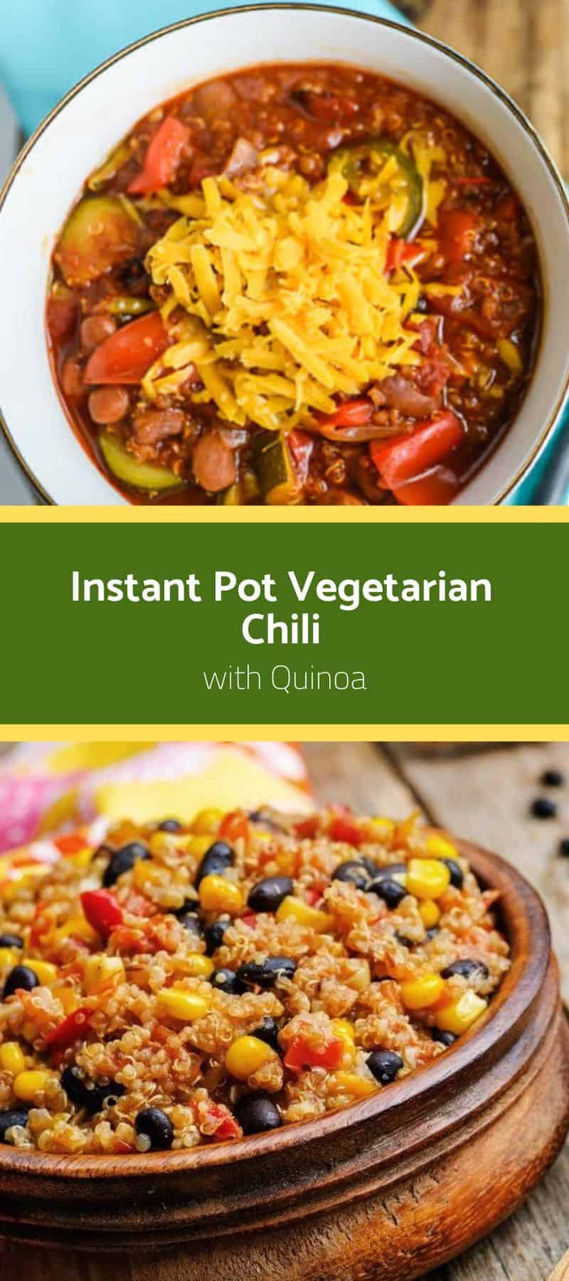 Instant Pot Vegetarian Chili with Quinoa