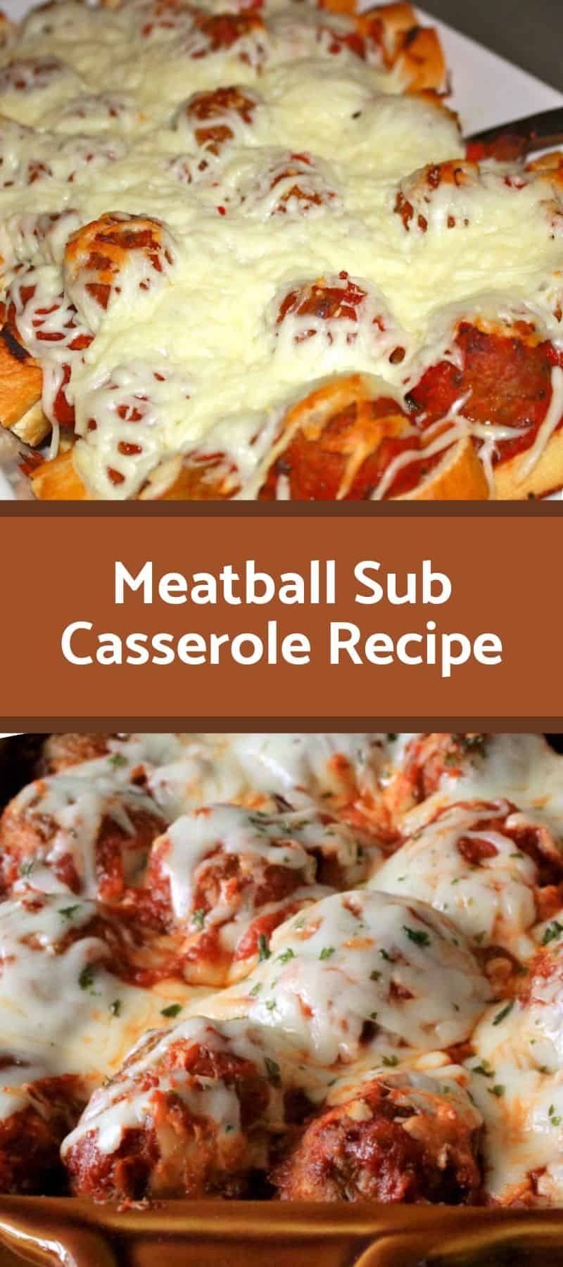 Meatball Sub Casserole Recipe