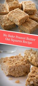 No Bake Peanut Butter Oat Squares Recipe 3