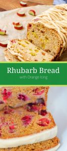 Rhubarb Bread Recipe with Orange Icing 3