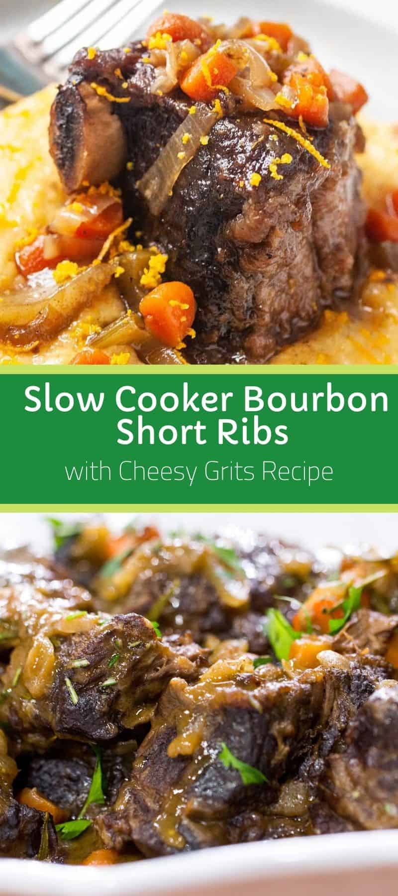 Slow Cooker Bourbon Short Ribs with Cheesy Grits Recipe 3