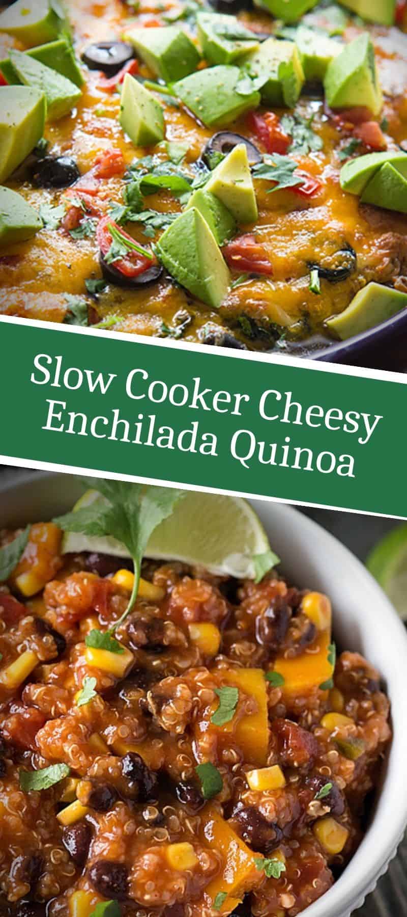 Slow Cooker Cheesy Enchilada Quinoa 3