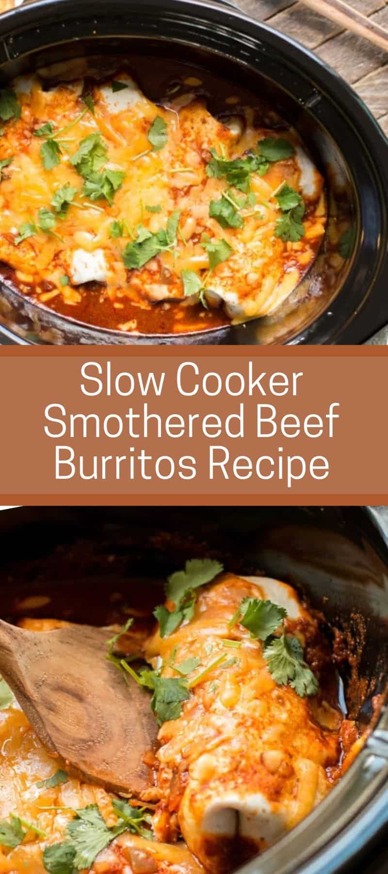 Slow Cooker Smothered Beef Burritos Recipe