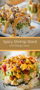 Spicy Shrimp Stack with Mango Salsa 3